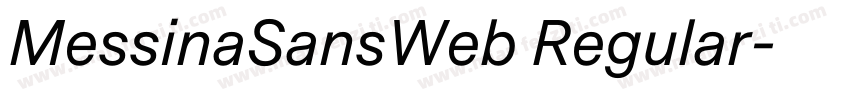 MessinaSansWeb Regular字体转换
